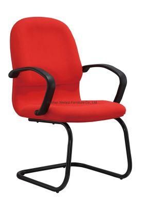 Black Metal Coated Frame 25mm Tube 2.0mm Thickness with PP Armrest Medium Back Conference Chair