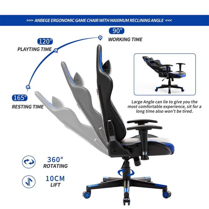 Ergonomic Adjustable Gamer Chair Massage High Back Chair PC Racing Cool Gaming Chair