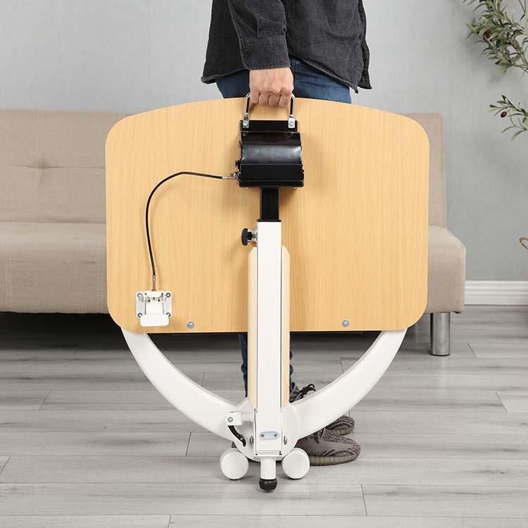 Pneumatic Height Adjustable Desk Manufacturers Sit-Stand Mobile Laptop Computer Desk