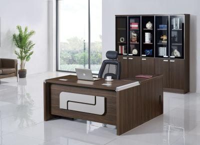 High Quality MDF L Shaped Wooden Office Executive Desk