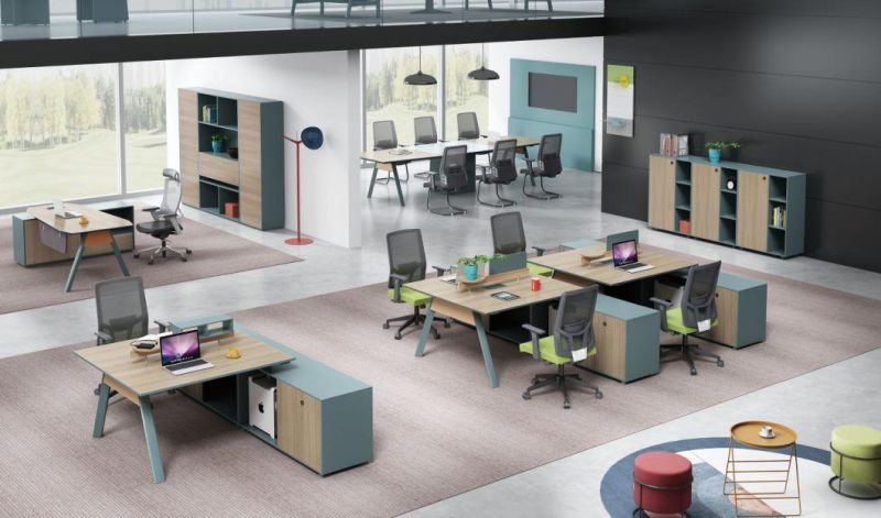 Foshan Furniture Office Table Workstation Four Person Desks for Employee