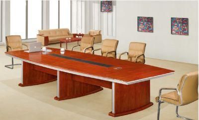 Custom Built Walnut MDF Veneer 8 Person Meeting Table