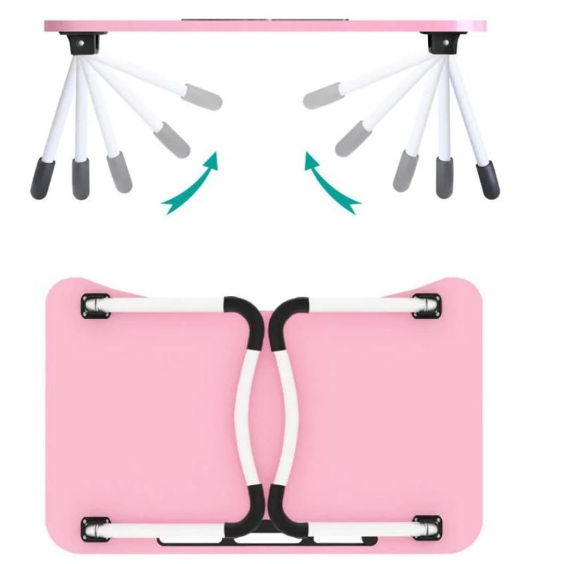 Folding Table Children′ S Study Table Bed Small Table Laptop Table Student Bed Desk with Drawer