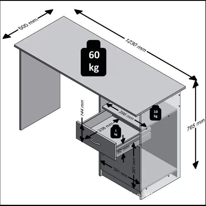 Simple and Economical Furniture Home Computer Desks (HF-WF070801)