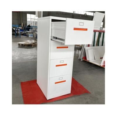 Storage Chest Office Metal Furniture 4 Drawers Vertical Steel Storage Filing Cabinet