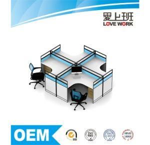 Modern 4 Seats Office Partition Cubicle Workstation