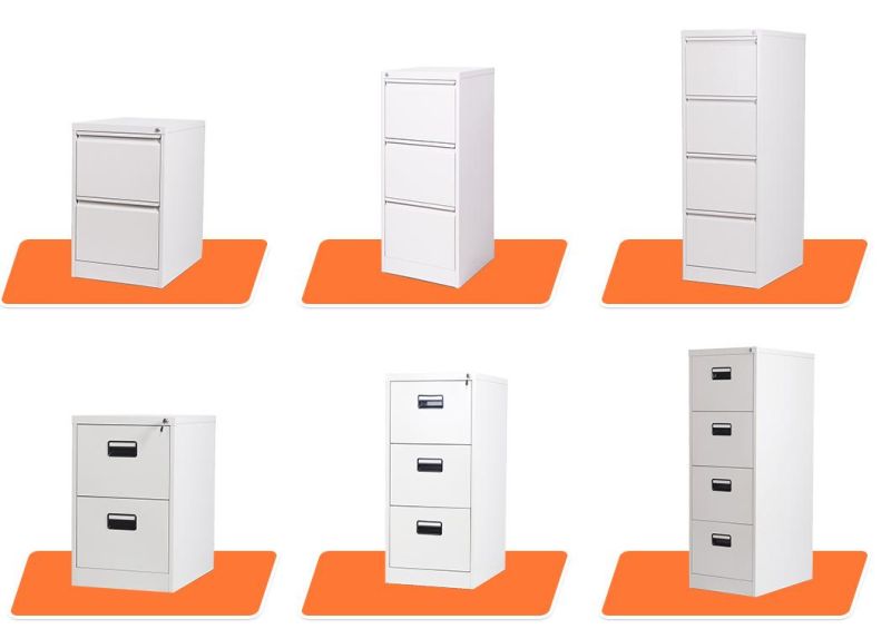 Steel Office Furniture Supplier Vertical Filing Cabinet 4 Drawers