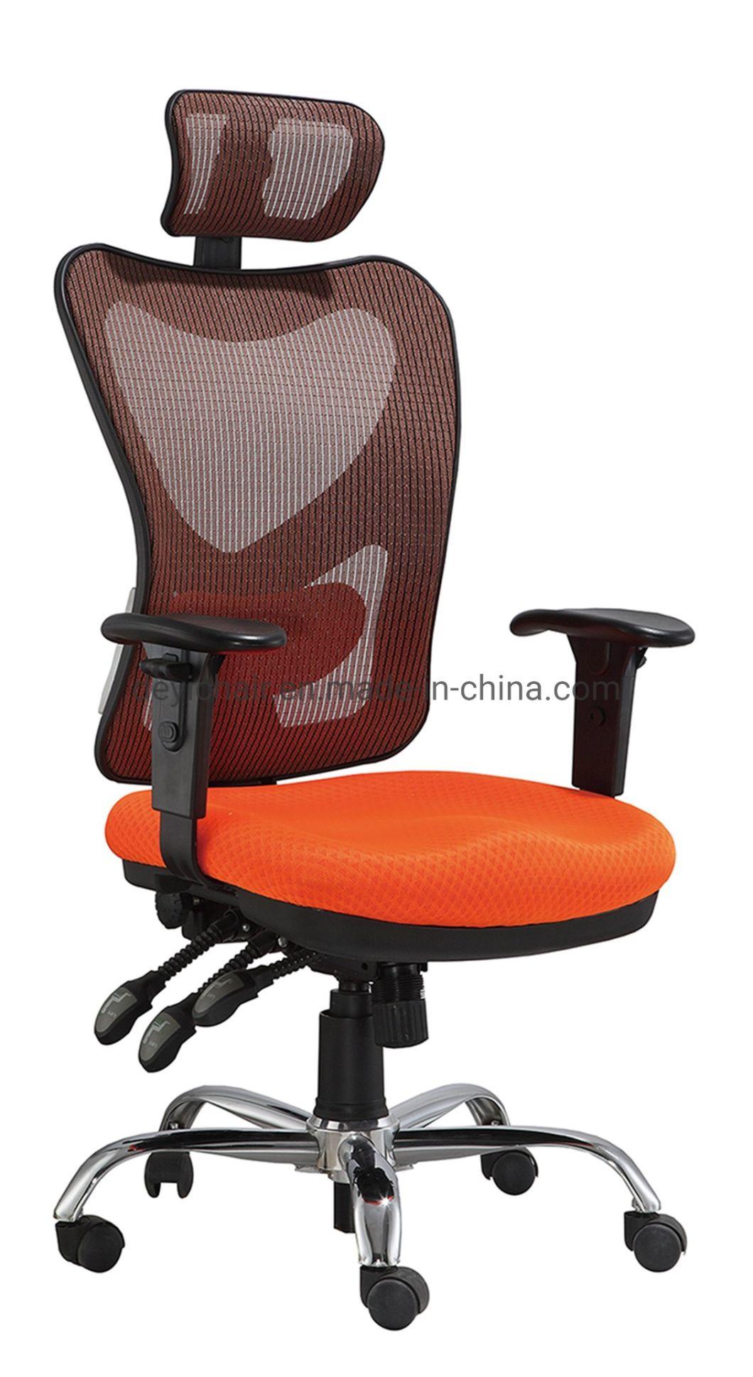 Blue Color Mesh Back with Adjustable Back Support Arm Available Medium Back Comfortable Computer Chair