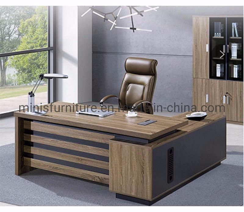 (M-OD1191) Popular in Stock Office Furniture Wooden Office Table with Movable Drawer