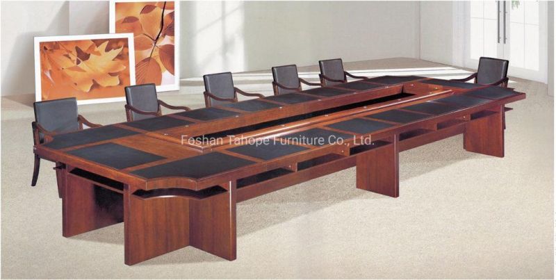 Wooden Office Furniture CEO Manager Desk with Cabinet