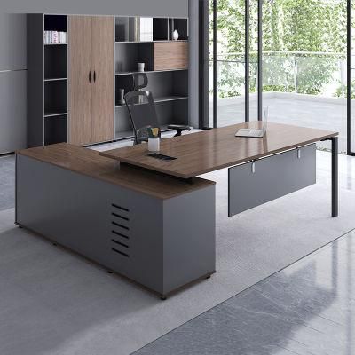 Wholesale Chinese Modern Office Furniture Table Desk with Metal Steel Leg