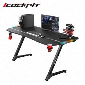 New Design PC Table Computer Desks Game Desk Hot Sell RGB Gaming Desk