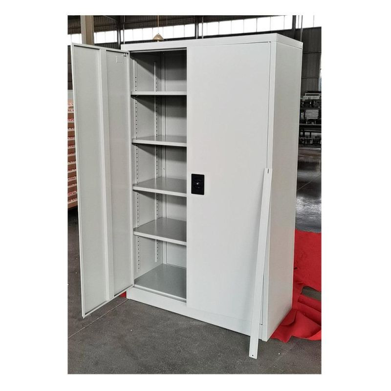 Fas-008 Office Furniture Supplier 2 Door Steel File Cabinet Metal Storage Cabinet Cupboard with Locking Bar