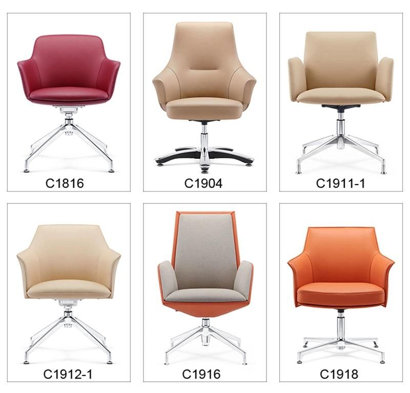 Modern Low Back PU Leather Office Chair