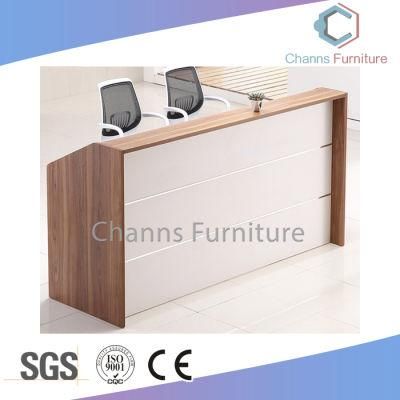 Chinese Factory Wholesale and High Quality Straight Wood Office Table, Office Reception Desk (CAS-RA15)