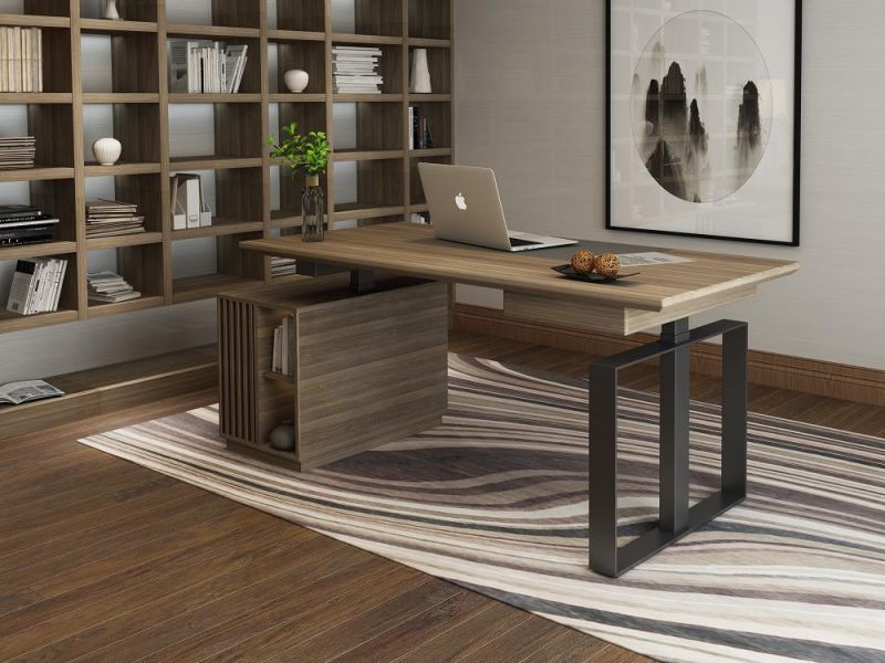 Long Life 710-1210mm Adjustable Height Range Wooden Furniture Gewu-Series Standing Table