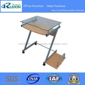 Hot Sale Tempered Glass Computer Desk (RX-8811)