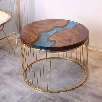 Epoxy Solid Wood River Coffee/Tea Table Top