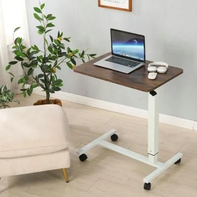 Elites Sofa Laptop Desks Aluminum Frame Movable Height Adjustable Gas Spring Office Laptop PC Gaming Stand up Desk with Universal Wheel