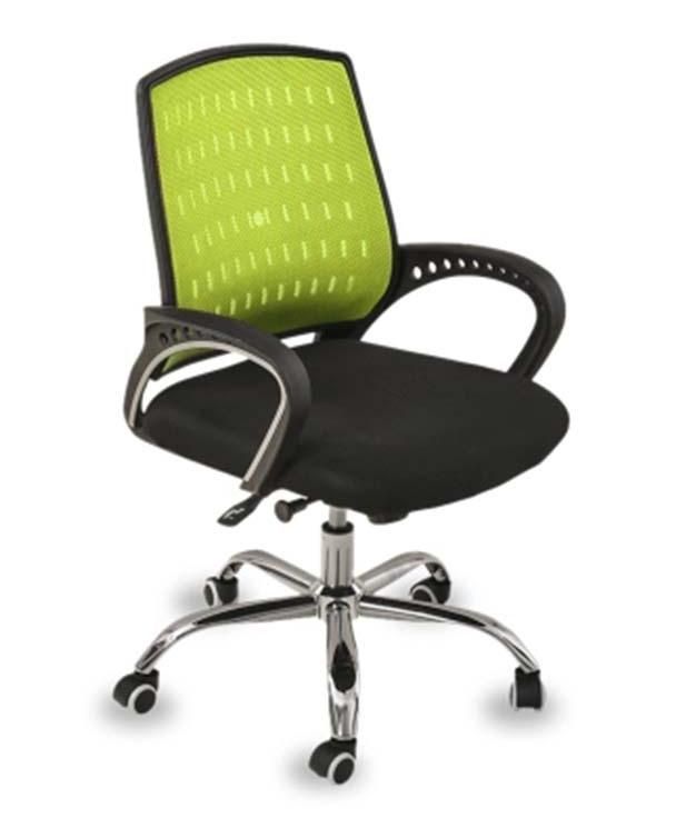 Brief Style Fabric Swivel Rotary Computer Manager Staff Home Office Chair with Armrest