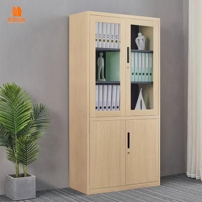 Transfer Printing Wood Grain Steel Filing Cabinet