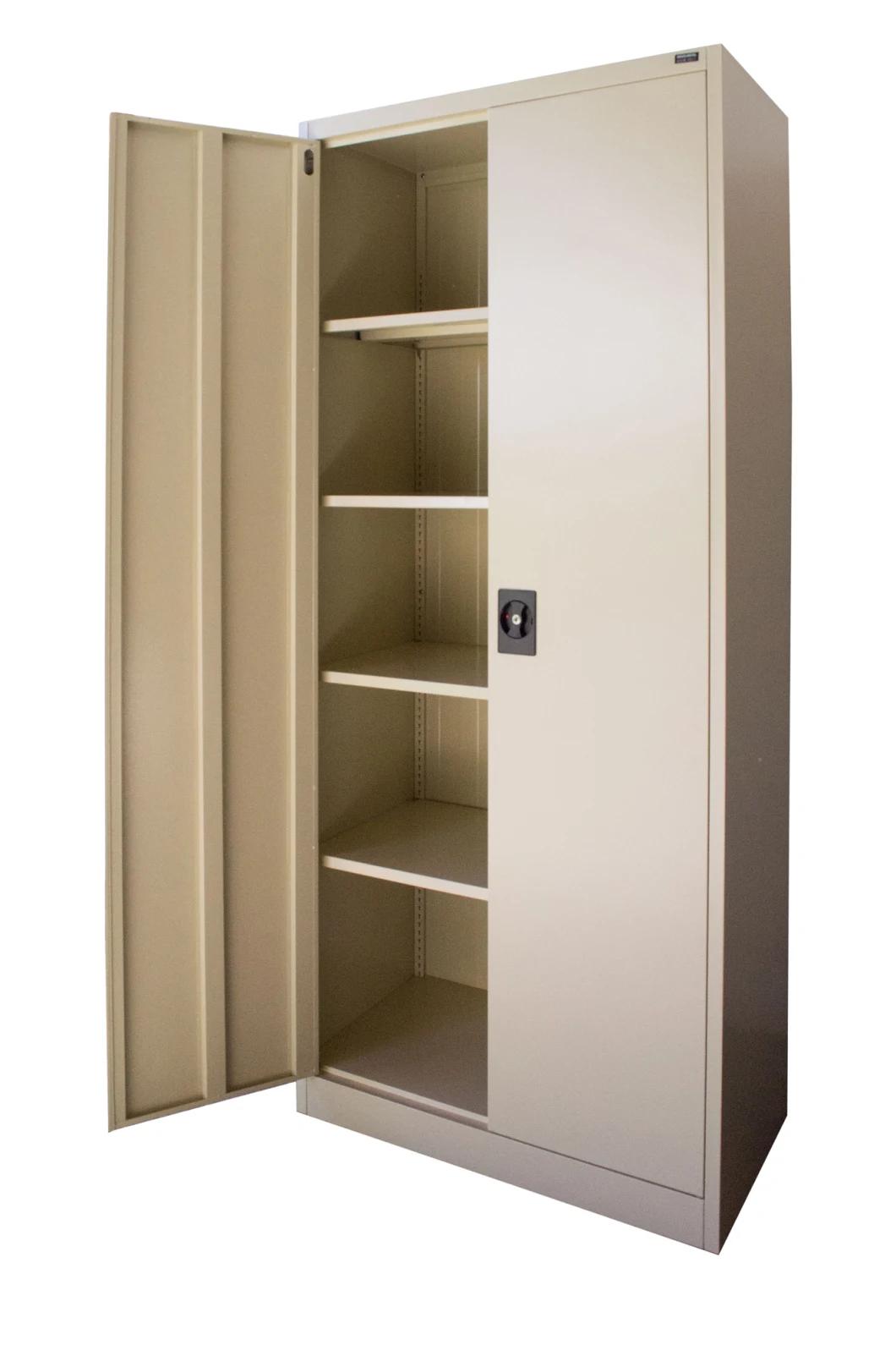 Jas-008 Office Furniture Metal Two 2 Swing Door Steel Filing Cabinet Office Storage Cabinet