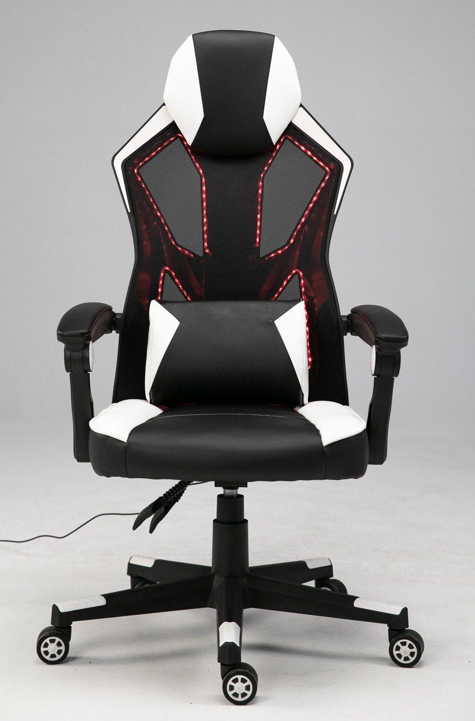 Gaming Chair Mesh LED Mesh Chair Video Game Chairs Mesh Ergonomic High Back