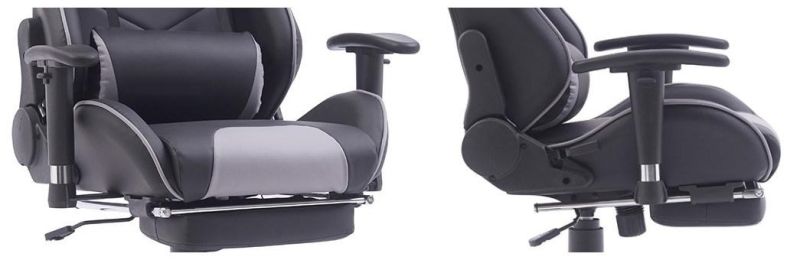 PU Leather Butterfly Mechanism Gaming Chair with Armrest