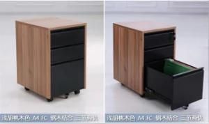 Modern Furniture 3 Drawer Mobile Pedestal Canbinet/Movable File Cabinet