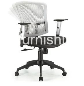 Plastic Leg Fabric Seat Staff Office Chair