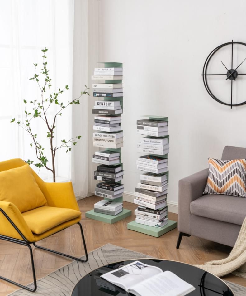 DIY Customizable Carbon Steel Multi-Layer Office Bookcase Living Room Furniture Bookshelf