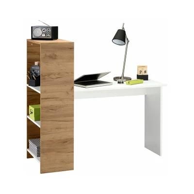 2-in-1 Bookcase Combination Bedroom Wood Computer Desk