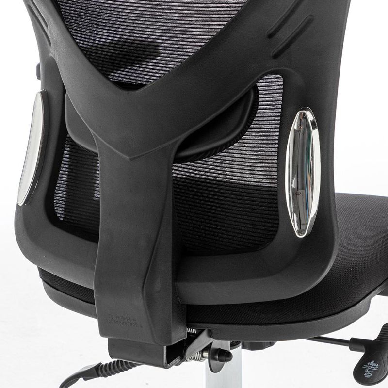 High Back Home Office Chair with Tilt Function, Mesh Back and Seat (Black)