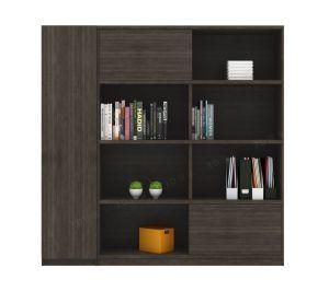 Melamine Bookcase with Aluminum Framework Design Office Furniture 2019 2 Door 3 Door Bookshelf File Cabinet