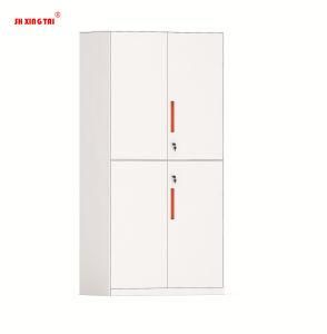 Full-Height 2 Sections Swing Door Cabinet Made of Metal for Office File Storage