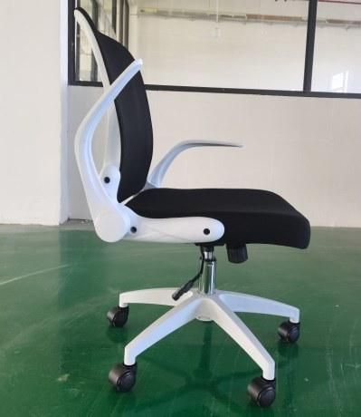 Factory Price Foldable Desk Chair with Flip up Armrest Folding Office Chair