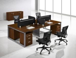 Melamine Wooden Office Furniture Partition Workstation with Powder Coating Frame