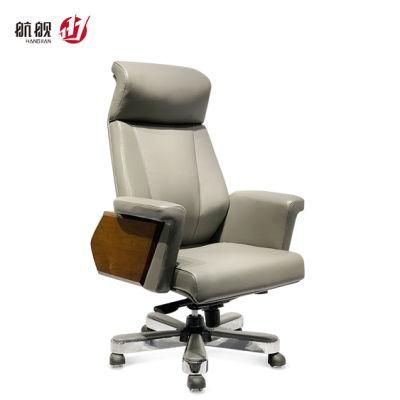 High Quality Ergonomic Leather Swivel Comfortable High Back Boss Computer Office Chair