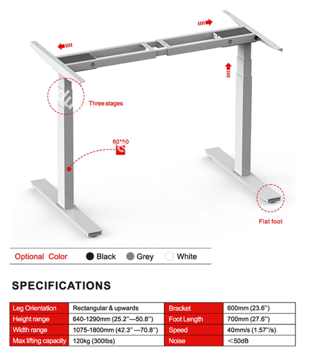 Ergonomic Dual Motor Electric Height Adjustable Table Frame
