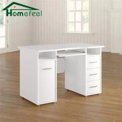 Modern Home Office Furniture White MDF Computer Desk with Drawers