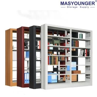 Double Size Office School Library Furniture Bookcase Metal Storage Bookshelf
