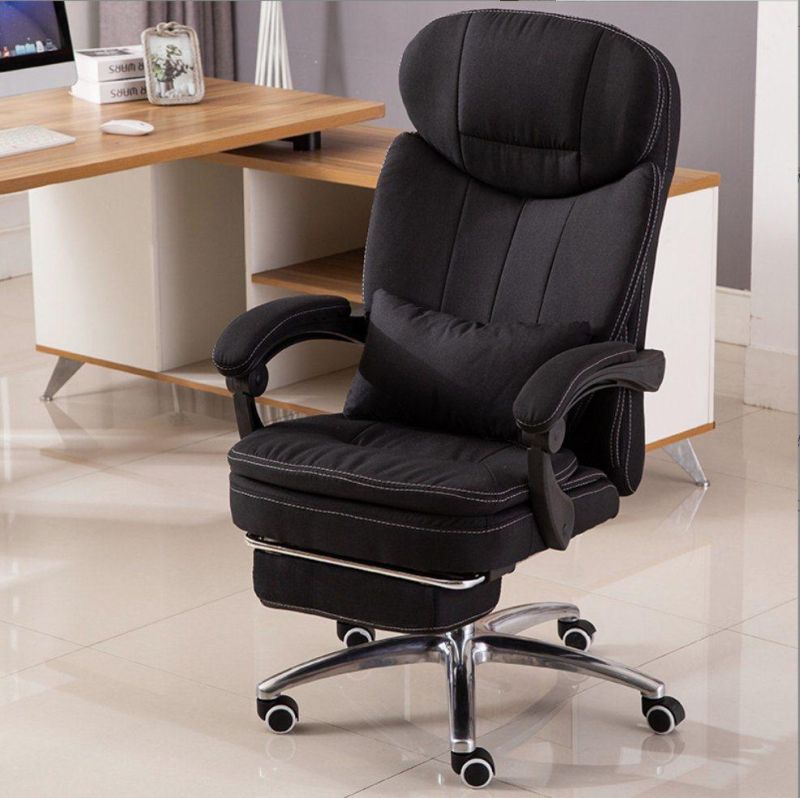 Aluminum Base Swivel Office Chair with Waist Pillow