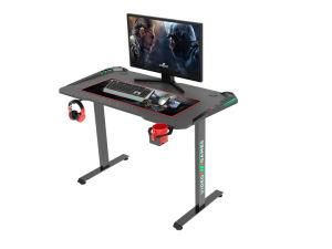 Oneray Gaming Desk with Fighting RGB LED Breathing Light, Racing Table E-Sports Ergonomic PC Desk for Home or Office