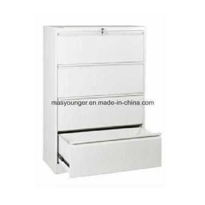 Metal Office Storage Furniture Steel Lateral 4 Drawer Filing Cabinet