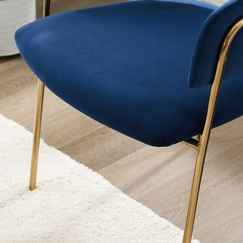Home Furniture Living Room Fabric Velvet Coffee Chairs Cafe Single Sofa
