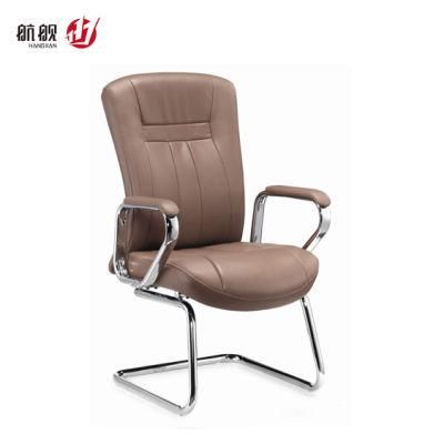 Leather Bow Shape Office Visit Guest Boardroom Chairs