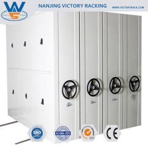 Office Filing Cabinet 6 Shelves Easy Assemble Mechanical Library Mobile Shelving