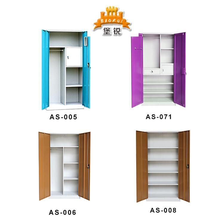 2 Door Filing Cabinet Clothes Storage Wardrobe Cabinet