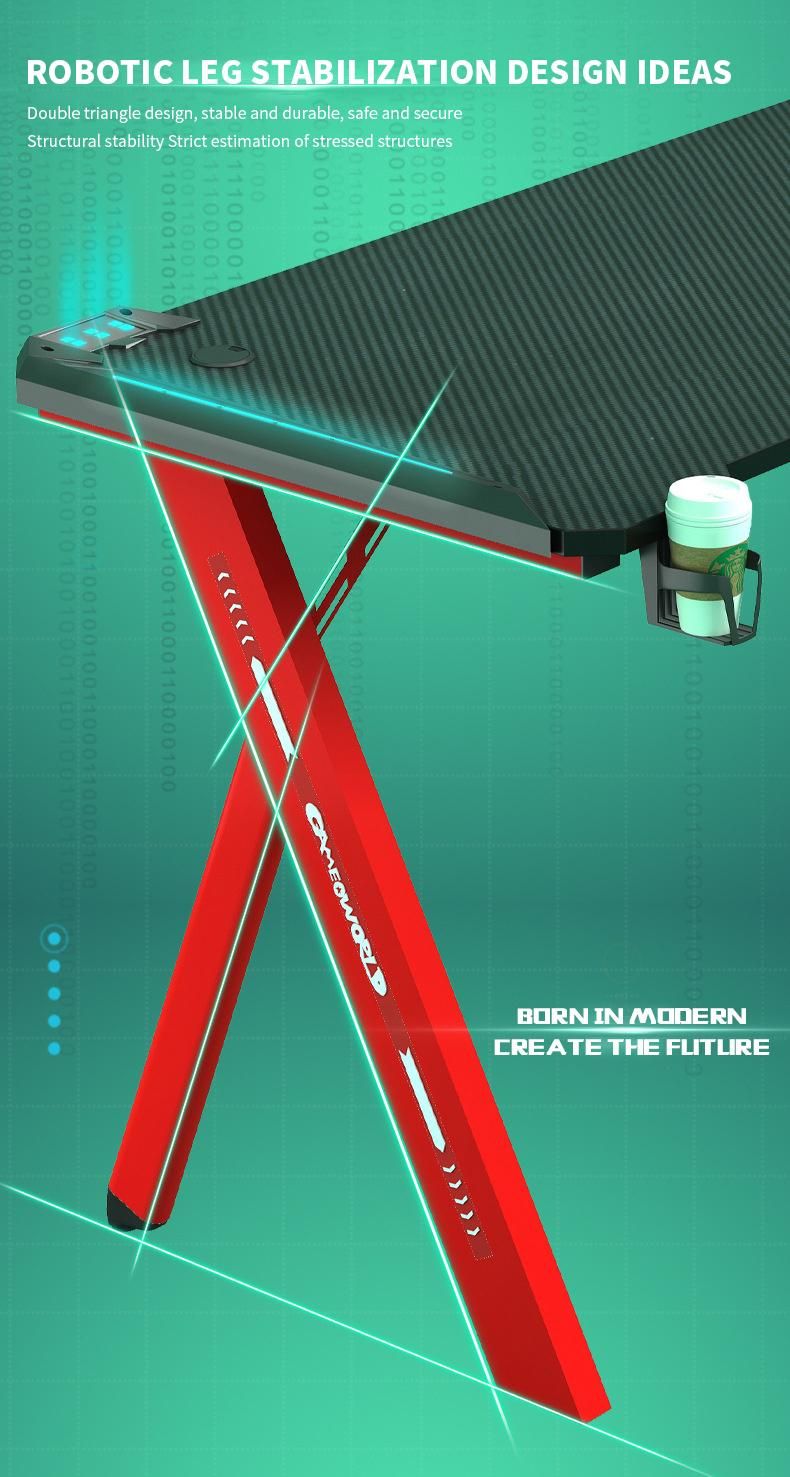 Elites New Model Low Price Carbon Gaming Table Game PC Station Computer Gaming Desk for E-Sports