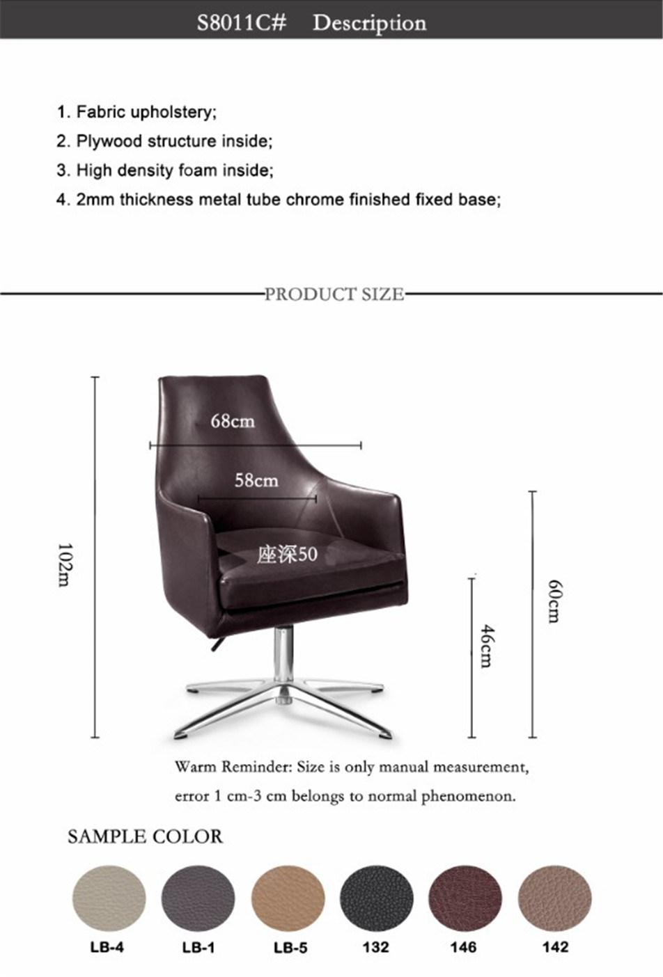 Comfortable Relax High Backrest Leather Chair Sofa Chair
